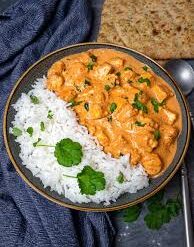 Paneer butter masala rice bowl
