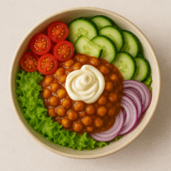 Chole (Chickpeas) Salad bowl